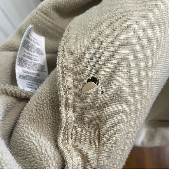 Columbia Fleece Jacket Cream Colored Side Pockets Size Large - Picture 10 of 12
